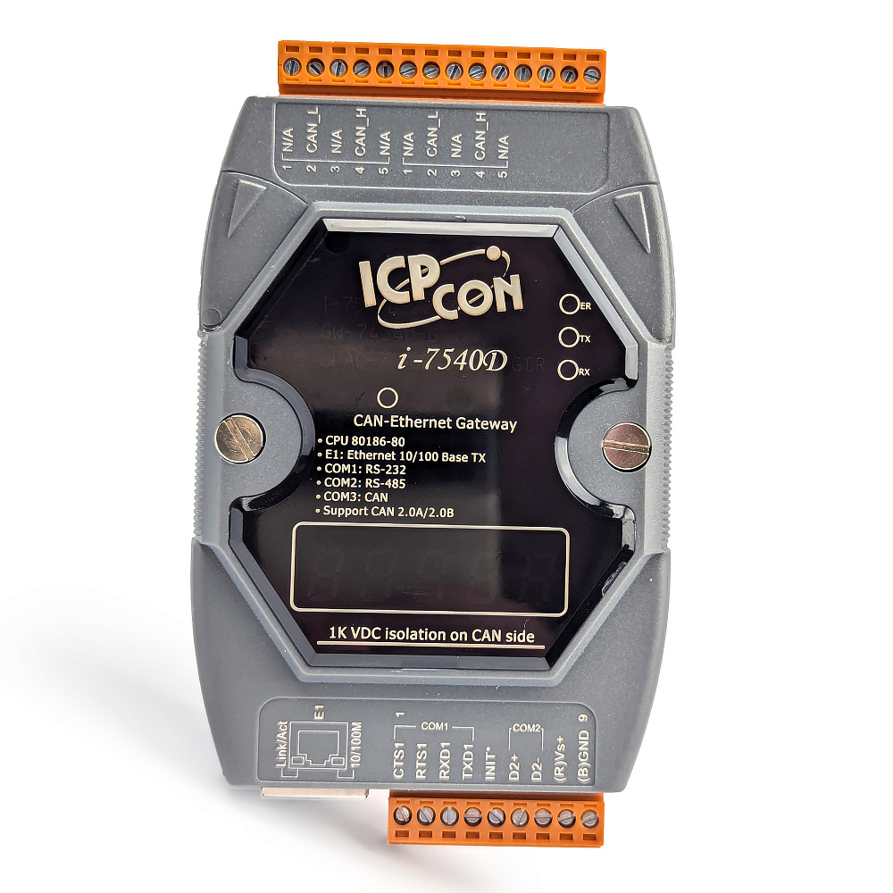 Фотообзор конвертера CAN в Ethernet ICP DAS i-7540D от АВЕОН